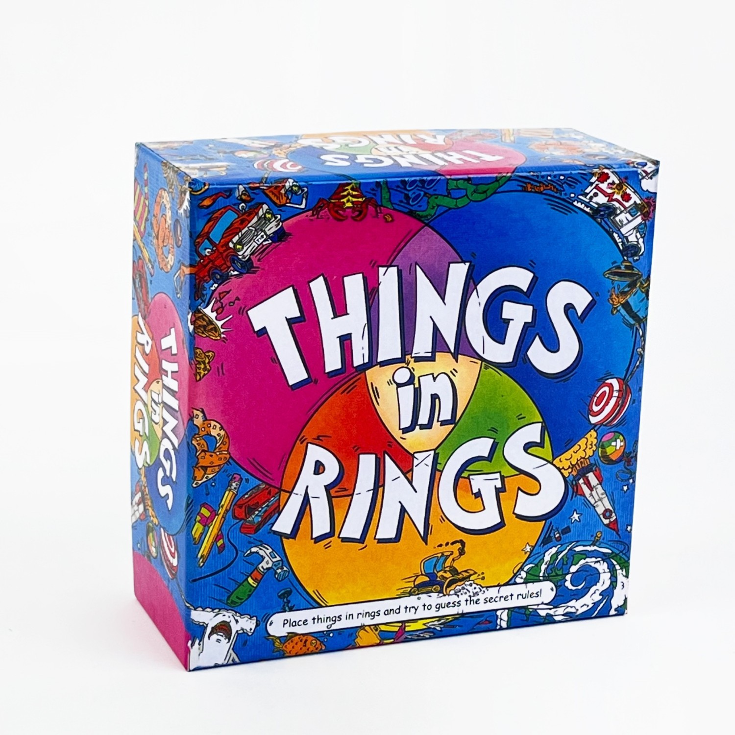 Strategy Board Game - Things In Rings Familienkarte Lighthearted Logikkartenspiel