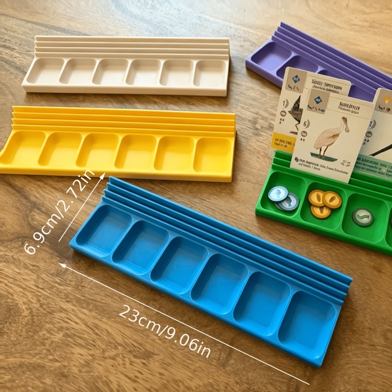 Board Game Catan - Doppelfunktionales Brettspiel-Organizer-Tablett, Markierungs- und Klassifizierungskartenhalter, Schreibtisch-Zubehörständer