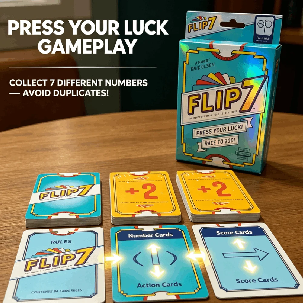 Flip 7 Press Your Luck Kartens – Strategy Board Game Bewertung und Preis